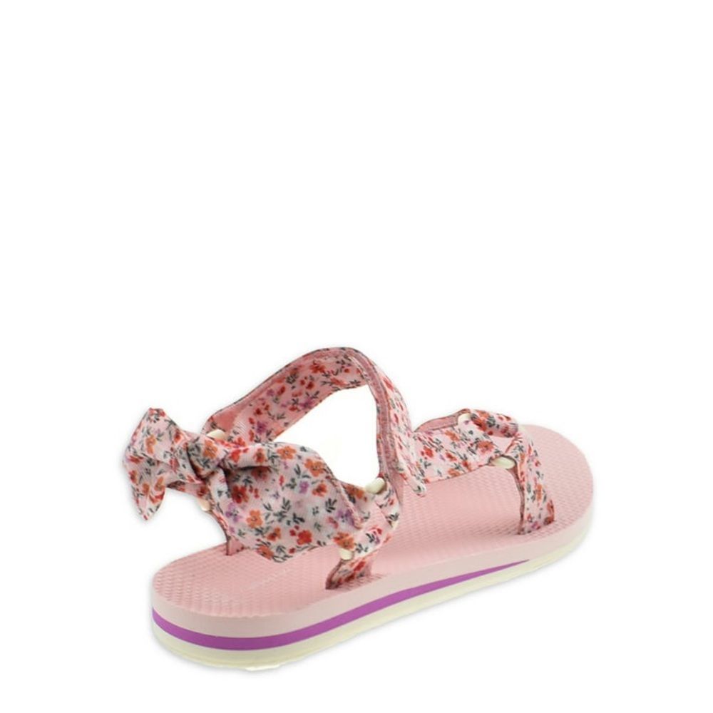 Time and Tru Women's Nature Sandals with Bow Detail size 7 pink color